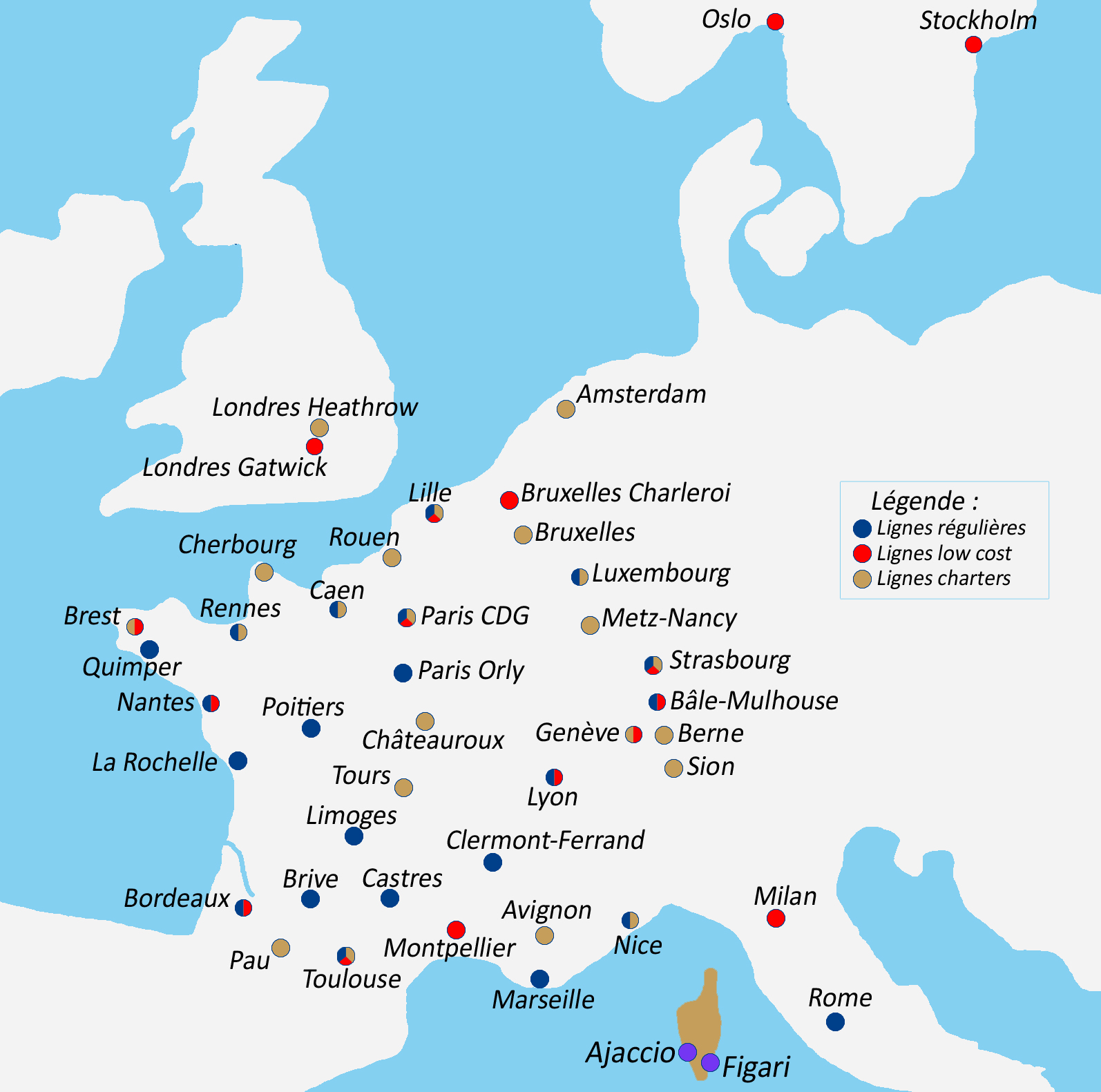 Carte De France Avec Tous Les Aeroports My blog Carte De France Avec Tous Les Aeroports My blog